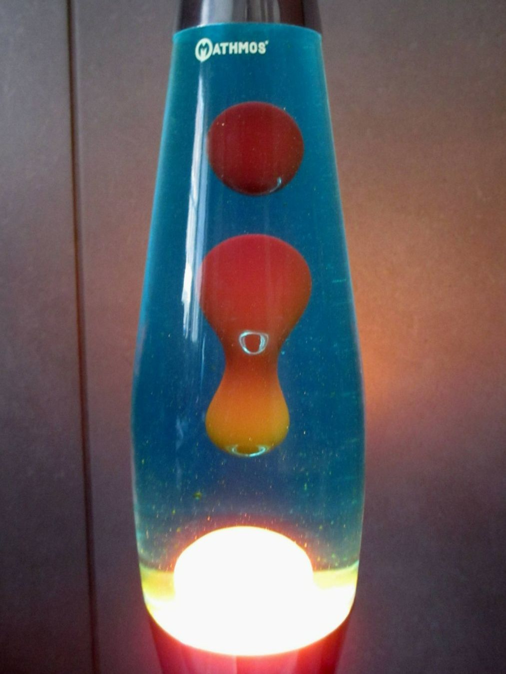 Mathmos Lampen: Mathmos Astrobaby Lavalampe Silber Blau/Orange Lava Lampe – Gebraucht aus Beringen von Arven86 6
