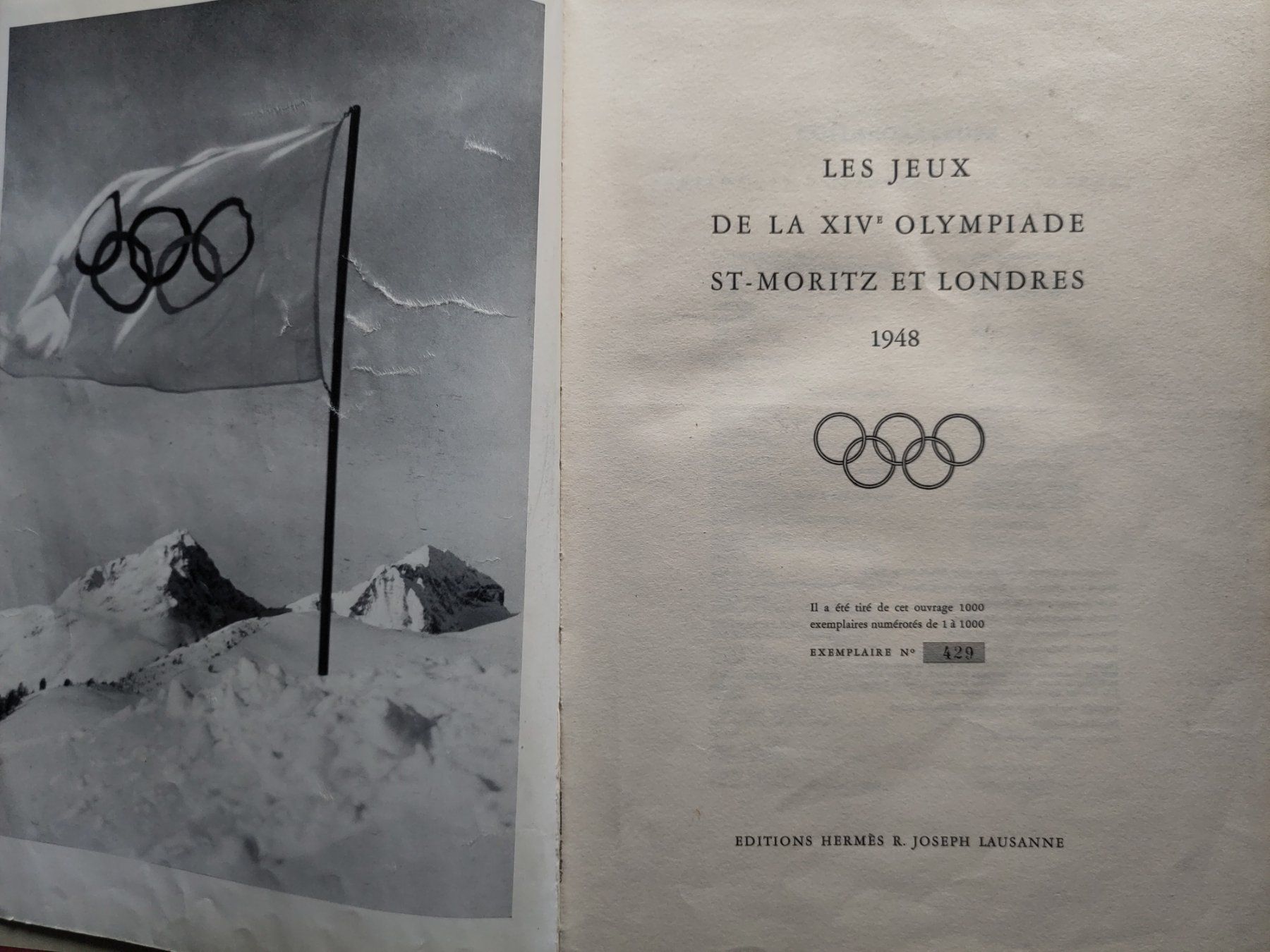 Libri: Jeu Olympic 1948 St. Moritz / Londres – Usato da Balsthal venduto da oli74 2