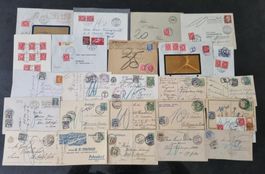 Lot diverse Briefe/Karten/Belege mit CH Porto Ausgaben