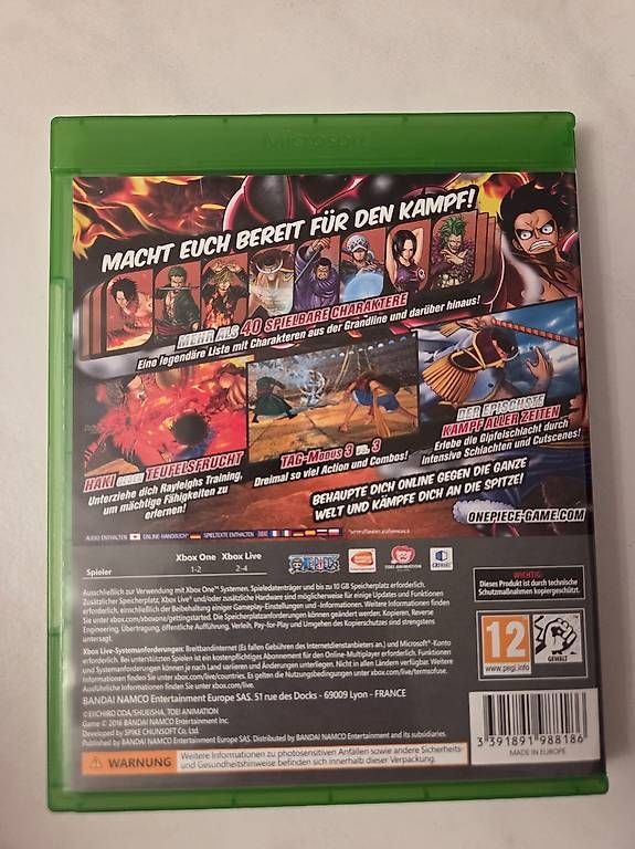 Microsoft Giochi: One Piece Burning Blood XBOX ONE – Usato da Therwil venduto da jas_zjx8 1