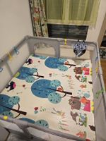 HEIZO Laufstall Baby grau 180x200cm mit Bodenmatte gebraucht