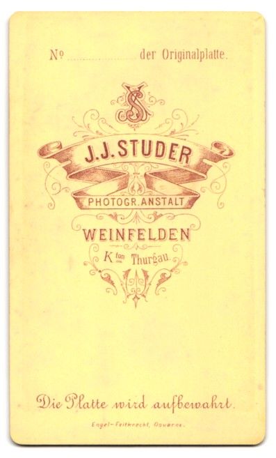 Photos & affiches: Fotografie J. J. Studer, Weinfelden, B – D'occasion à Berlin par bartko-reher 1