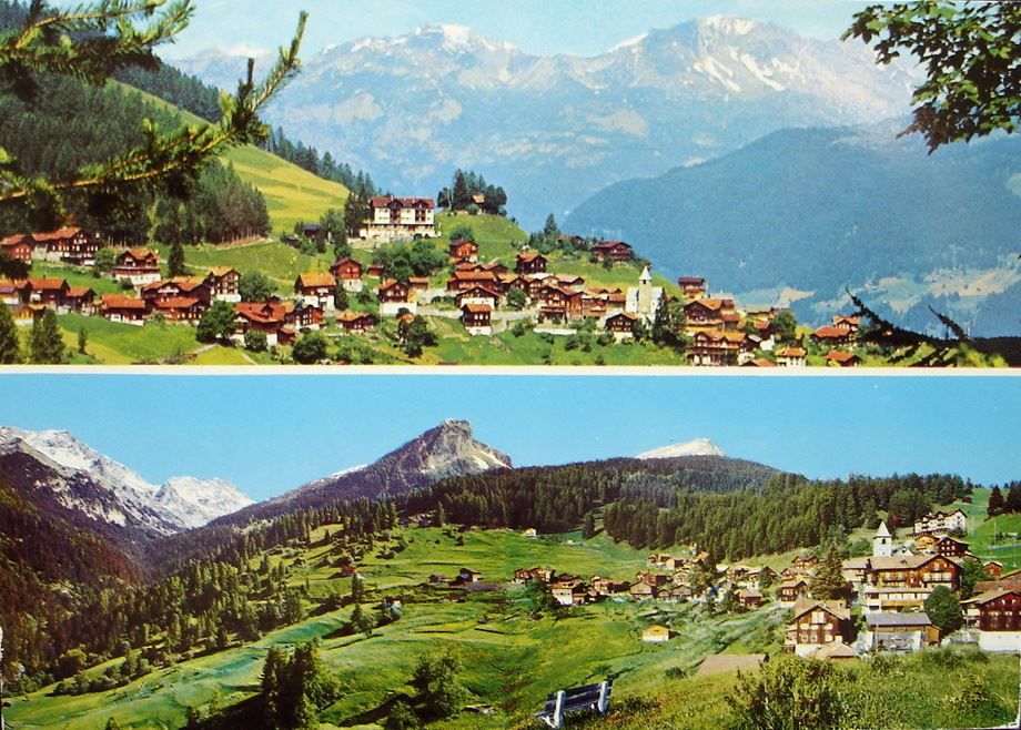 Cartoline postali: TSCHIERTSCHEN Panorama – Usato da Jona venduto da philajona