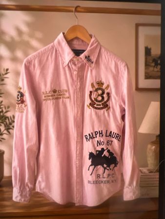 Ralph Lauren Pink Cotton Shirt Size 6 - Summer Collection