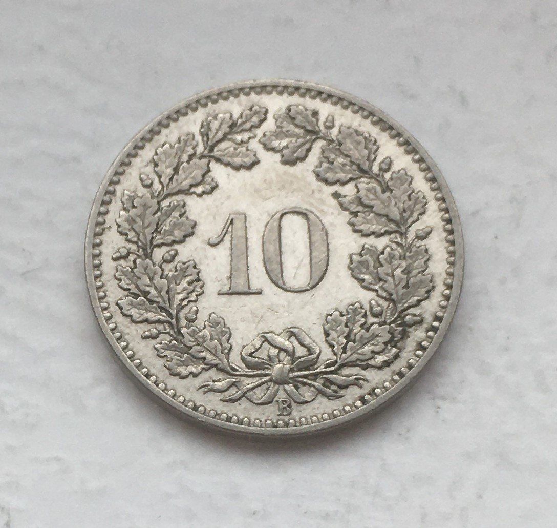 Tutti le monete: 1894 10 Rappen -unz – Usato da Kirchberg SG venduto da Zenhad69 1