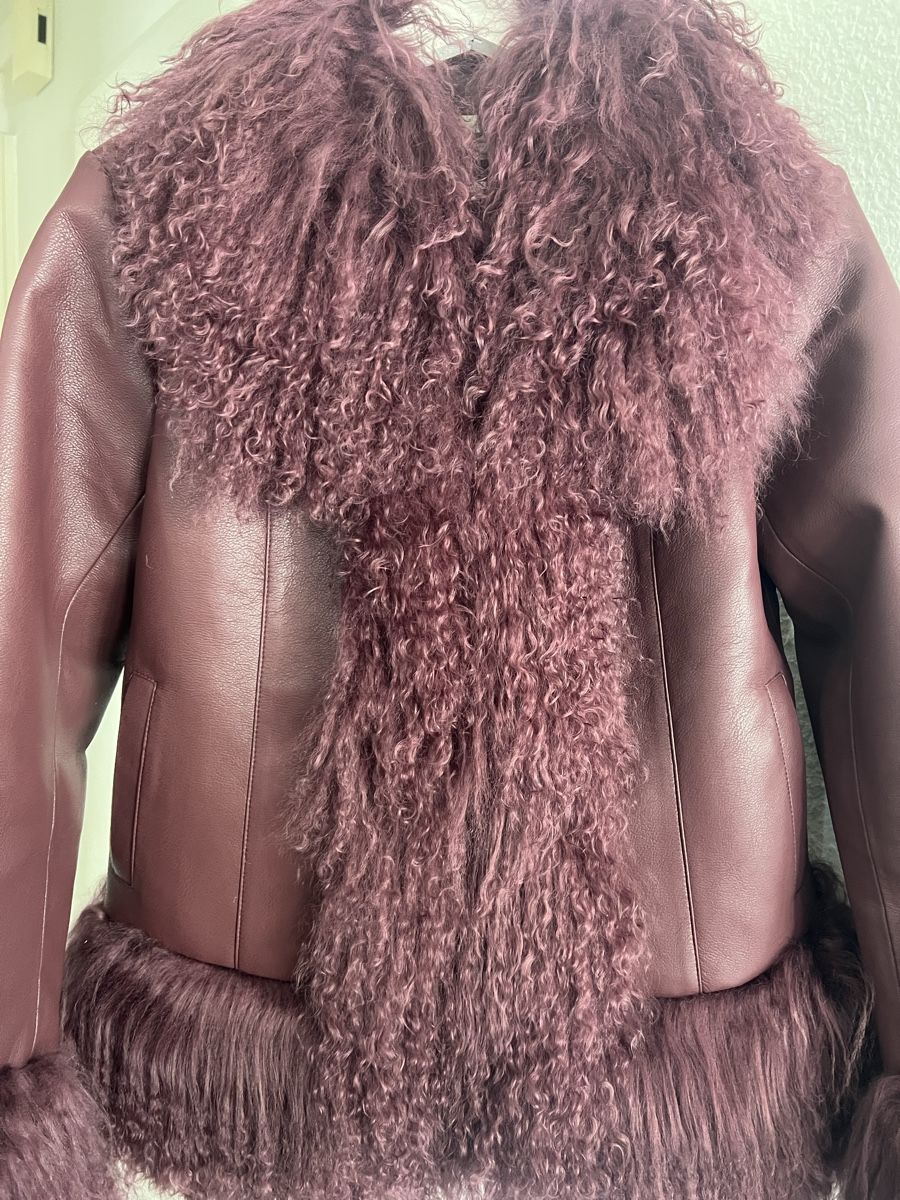 Giacche: Charlotte simone Joan Lederjacke burgundy S – Nuovo e nell'imballaggio originale da Zürich venduto da sellingmystuff1 1