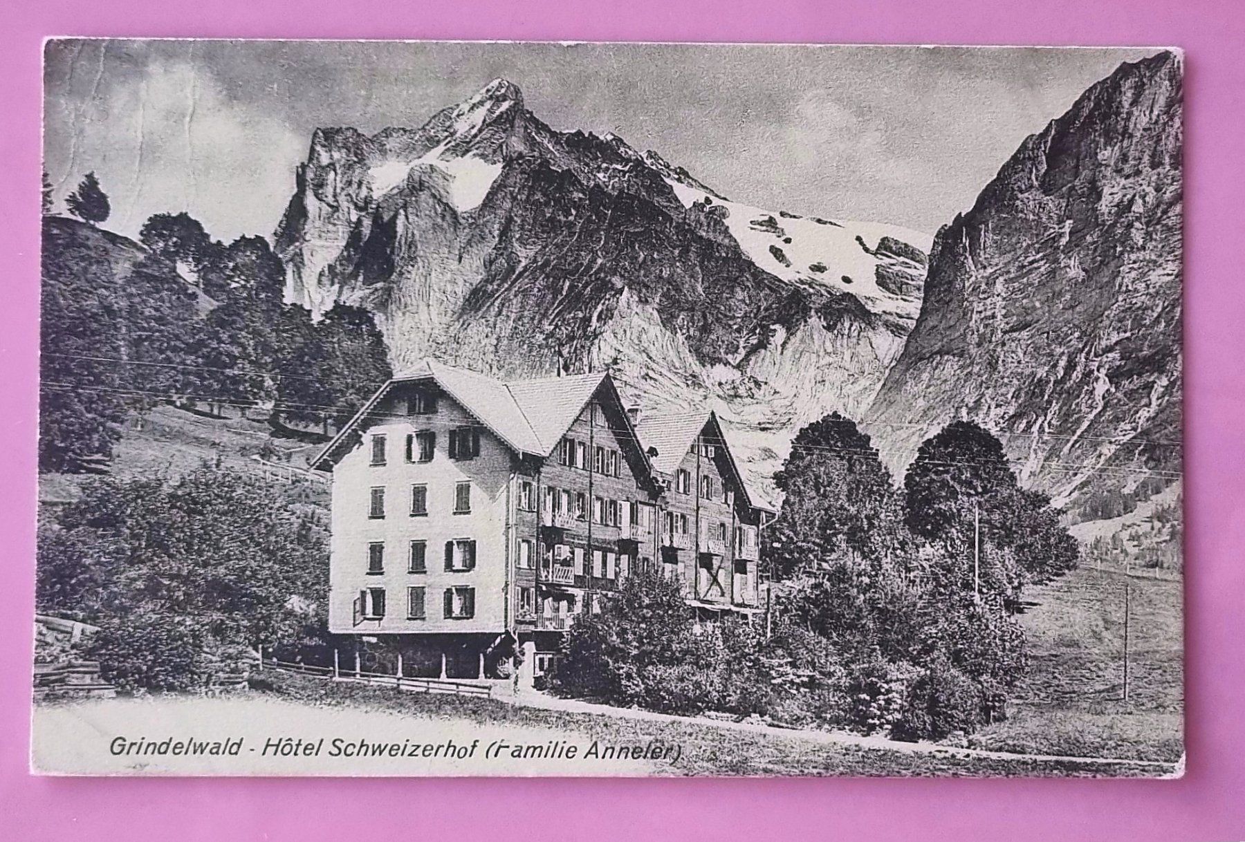 Cartoline postali: Grindelwald - Hotel Schweizerhof – Usato da Rothrist venduto da RROENK