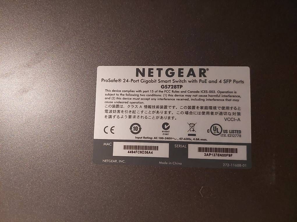 Netgear Hubs & Switches: Netgear ProSafe GS728TP Multimedia Switch – Gebraucht aus Bischofszell von TheRiick 1