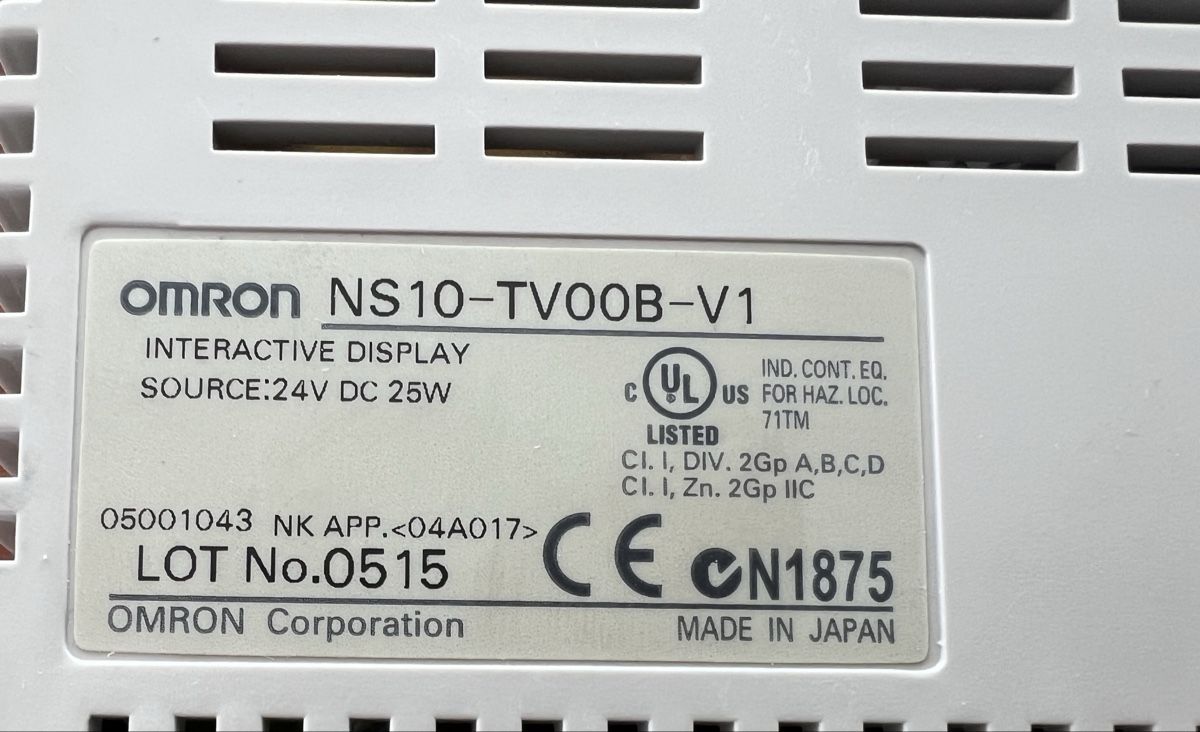 Sistema di controllo: Omron Panel NS10-TV00B-V1 – Nuovo (secondo la descrizione) da Romanshorn venduto da DonRicardoo 1