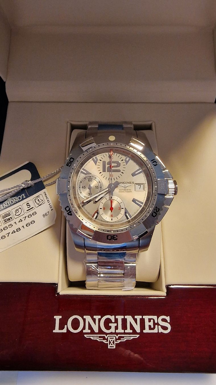 Longines Orologi: Longines HydroConquest Automatic Chronograph. JAMAIS PORTEE – Nuovo e nell'imballaggio originale da Bassins venduto da Rooikat7 1