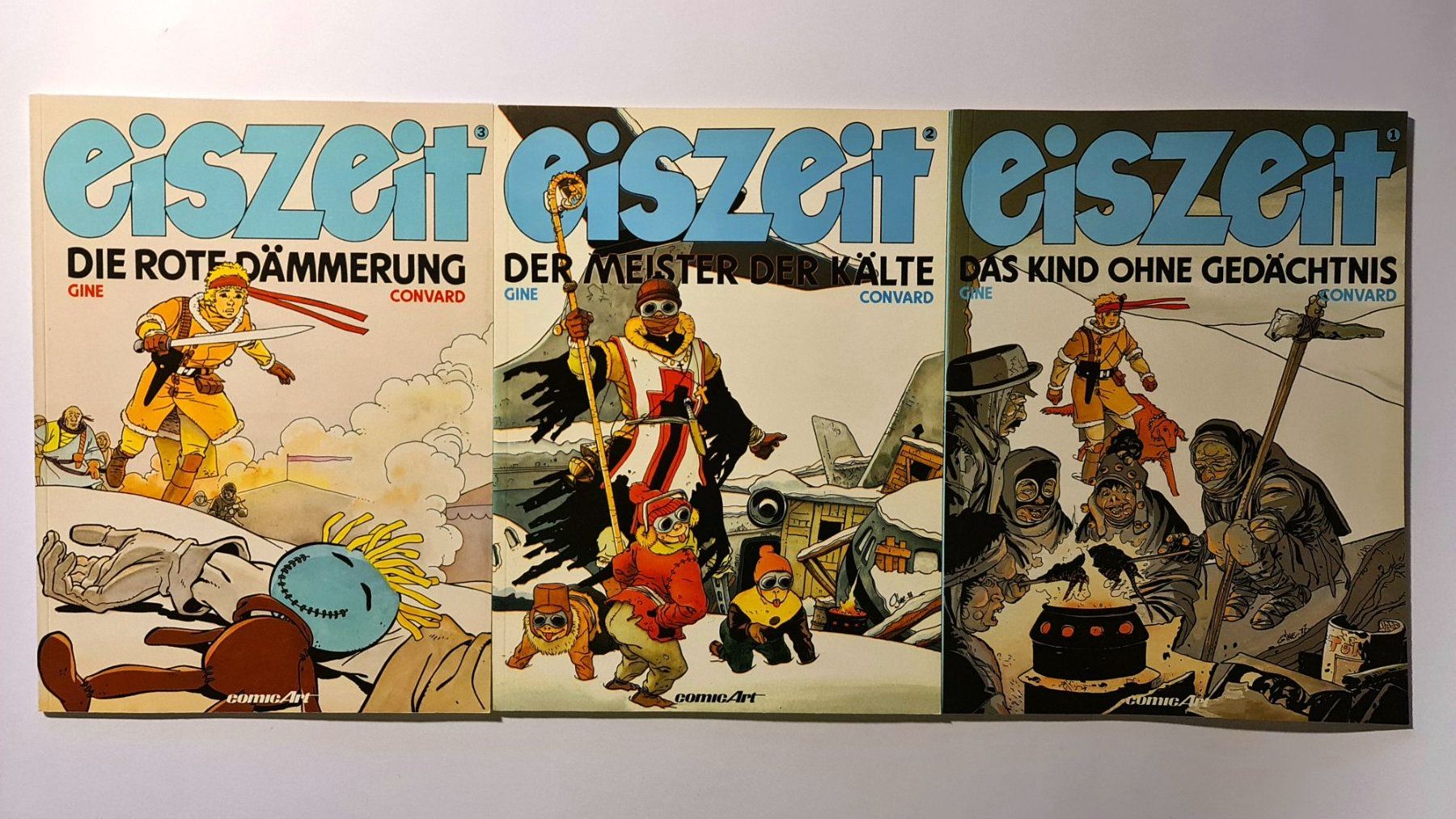 BD: Eiszeit Comic 1-3 von Gine Convard – D'occasion à Aesch BL par pri_fp8t