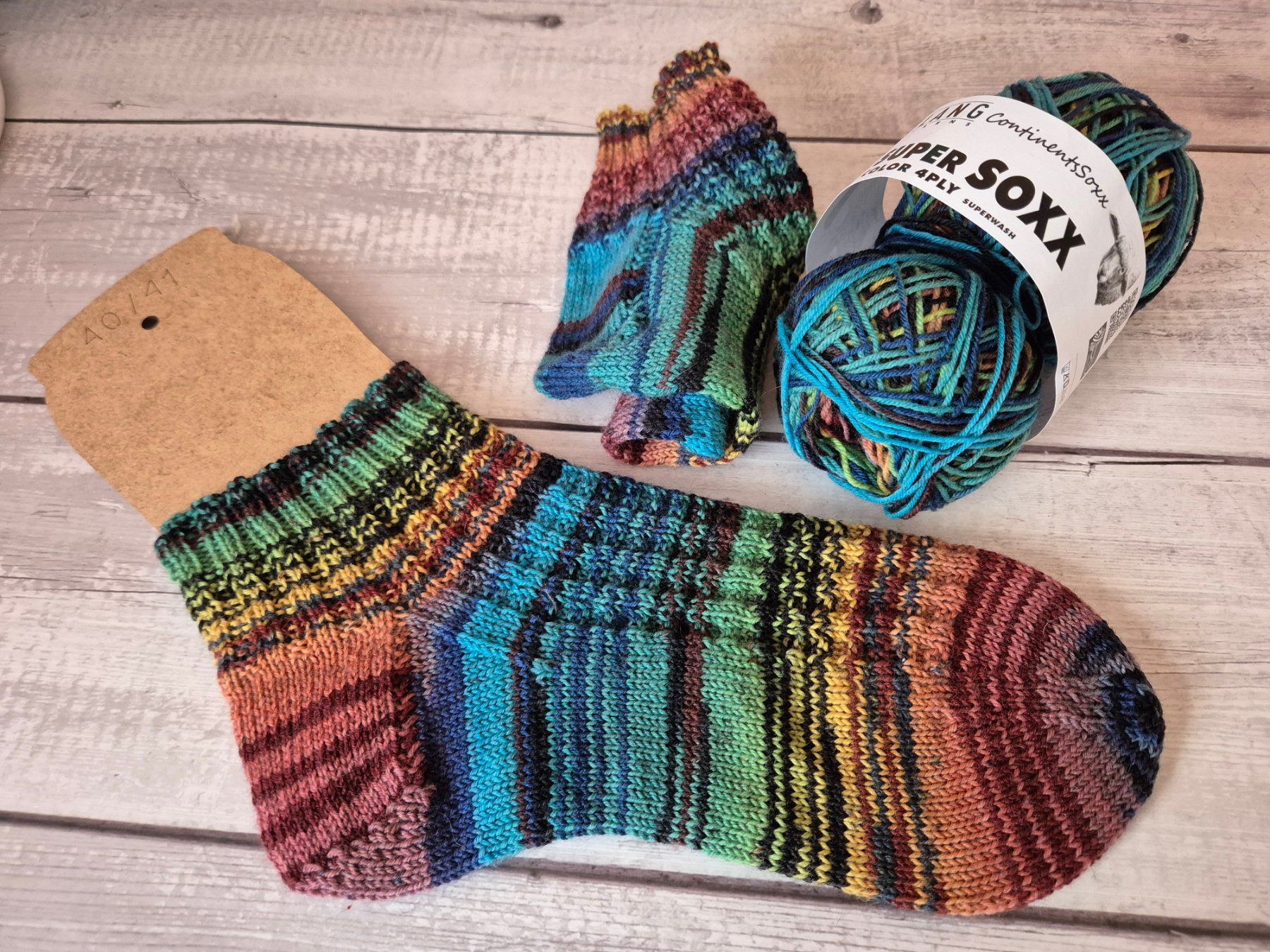 Calze: LANG "Super Soxx" Gr. 40/41- Handmade - Neu – Nuovo e nell'imballaggio originale da Lyssach venduto da ladyfly