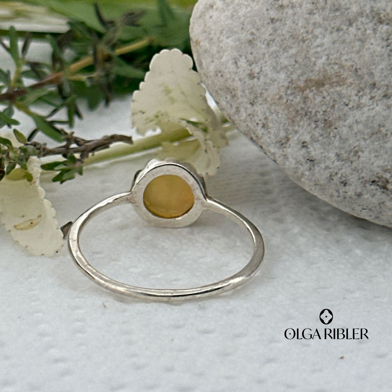 Olga Ribler Anelli: Unikate Opal Ring  -  Sterling Silber 925 – Nuovo (secondo la descrizione) da Luzern venduto da Schmuckoutlet 7