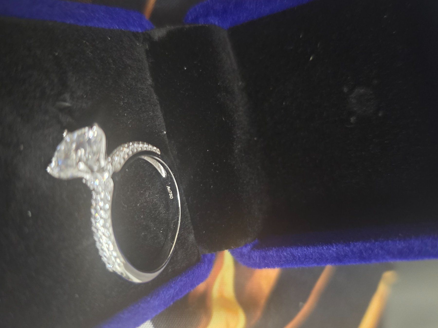 Ringe: Weissgoldring Au750 18k gr. 58 Ring aus Gold – Gebraucht aus Oberdiessbach von Beautiful-things