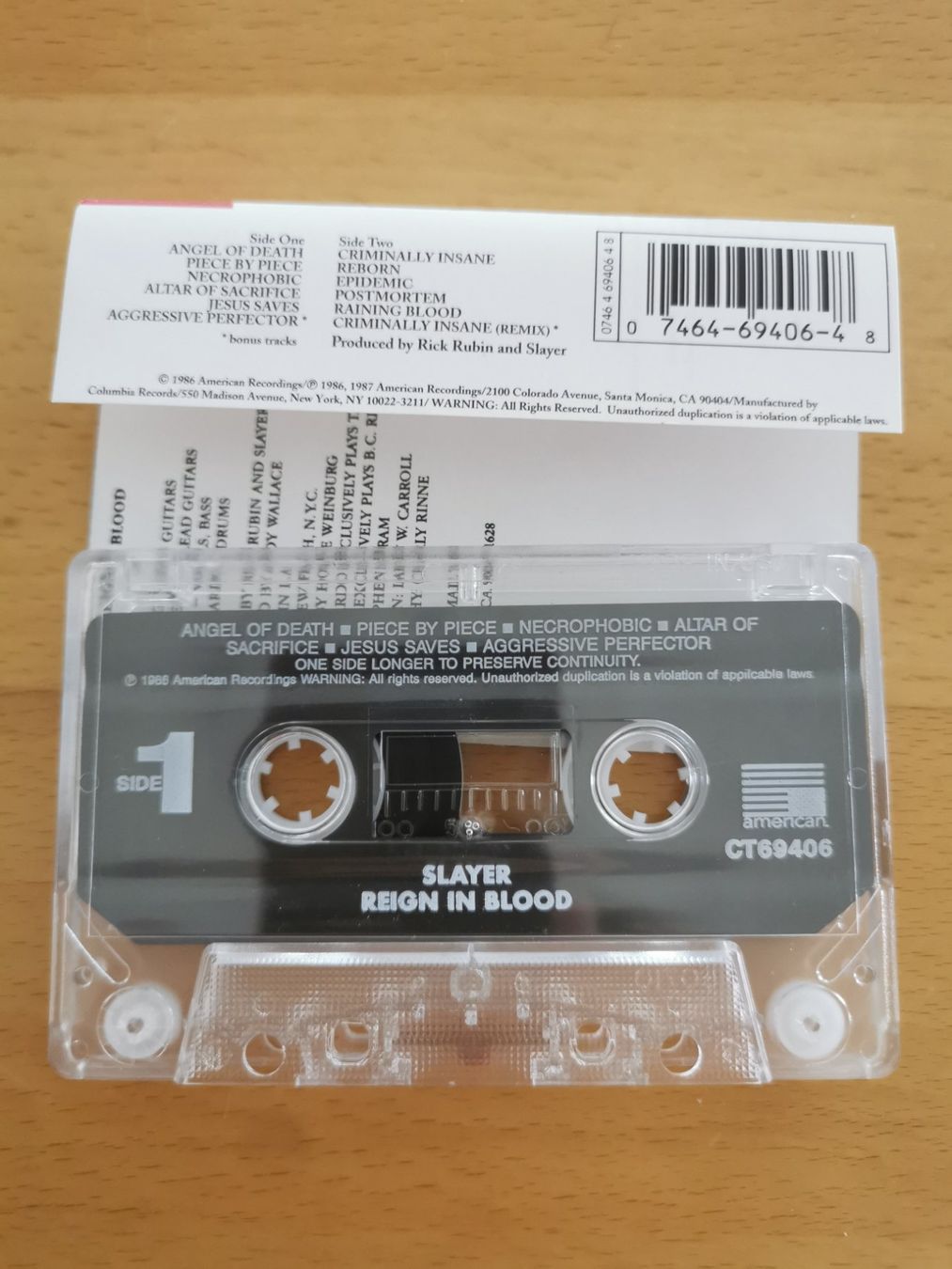 Musicassette: Slayer Reign in Blood Expanded Edition kassette – Usato da St.Gallen venduto da Tamal0204 1