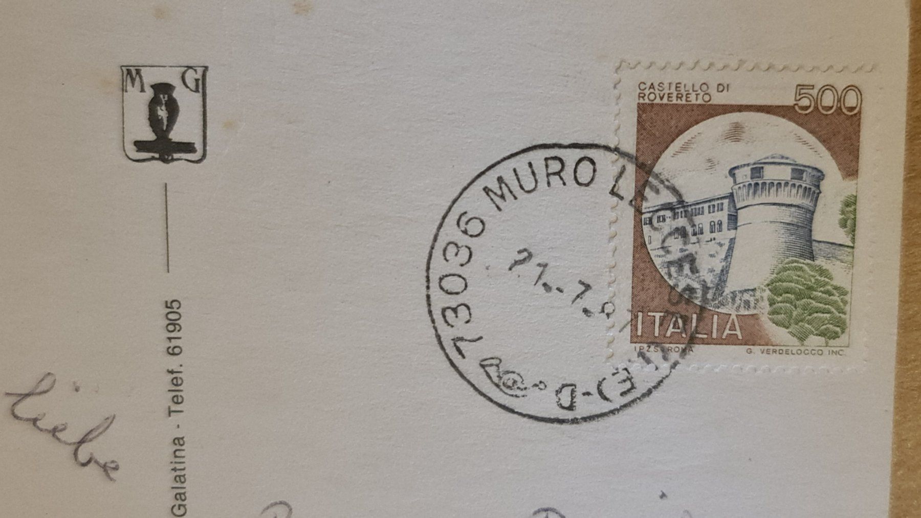 Cartoline postali: Ansichtskarte S.Cesara Terme 1987 – Usato da Dintikon venduto da Vexi 1