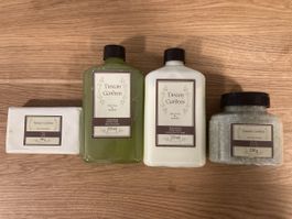 Tuscan Gardens Lotion, Salz, Seife, Schaumbad