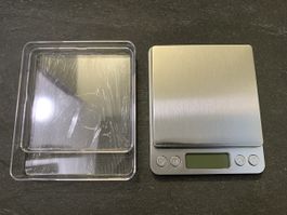 Digitale Küchenwaage Edelstahl 0.01g - 3kg