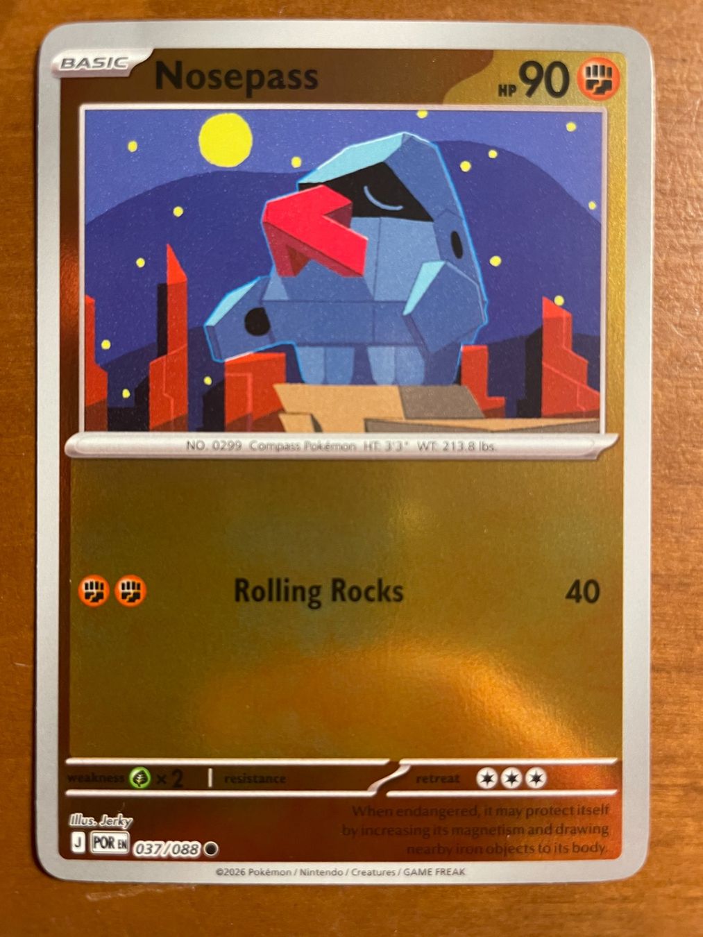 Pokémon Carte collezionabili: Pokemon Nosepass Reverse (Versand gratis) – Nuovo (secondo la descrizione) da Chur venduto da Angerson