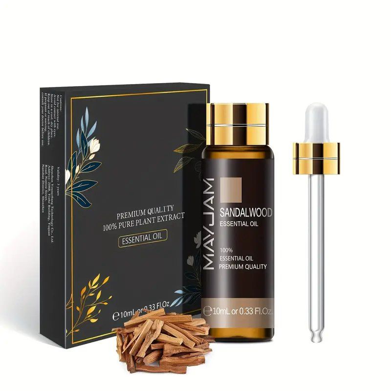 Ätherische Öle: Ätherisches Sandelholz öl 100% natürlich 10ml Luftbefeuchter – Neu und originalverpackt aus Hundwil von Equiply