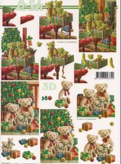 Bastelsets: 3D Schnittbogen Bären unterm Weihnachtsbaum – Neu (gemäss Beschreibung) aus Schlatt TG von kreativ-atelier