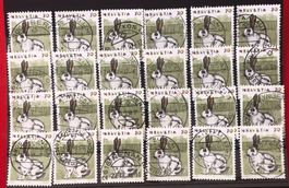 BRIEFMARKEN LOT GESTEMPELT CH NR.791