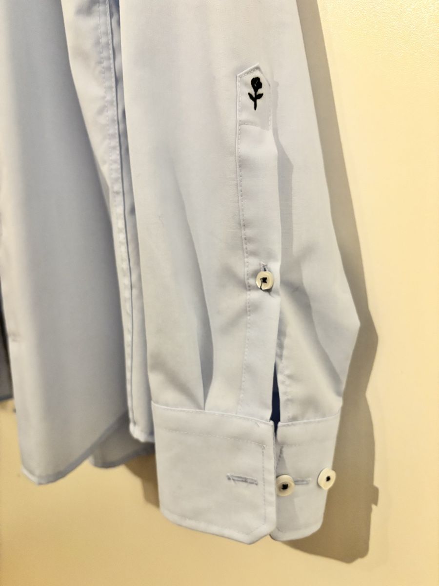 Camicie: Seidensticker Hemd, hellblau, Grösse 39, Slim Fit – Nuovo (secondo la descrizione) da Embrach venduto da Roniiii 3