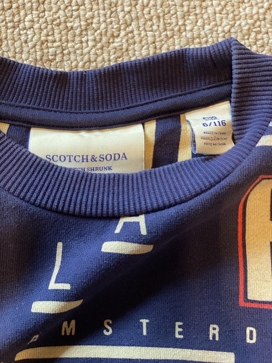 Maison Scotch Pullover & Sweatshirts: Pull Scotch&Soda Garçon Taille 6/116cm, motifs graphiques – Neu (gemäss Beschreibung) aus Vevey von sasa2008 1