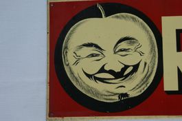 BLECHSCHILD -RAMPO- APFELSAFT MOSTEREI RAMSEIER POMMES