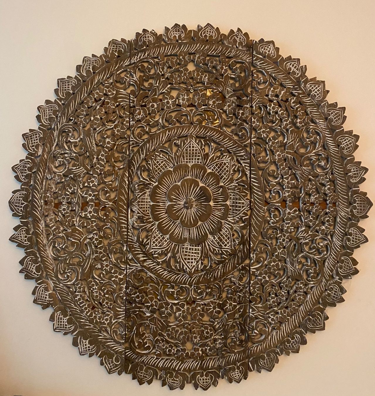 Tutte le decorazioni: Mandala aus Teakholz 90cm – Nuovo (secondo la descrizione) da Affoltern am Albis venduto da Vsyra