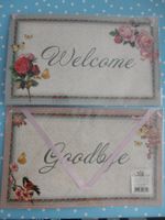 Willkommen 'Welcome-Goodbye' shabby chic Rosen NEU Romantik