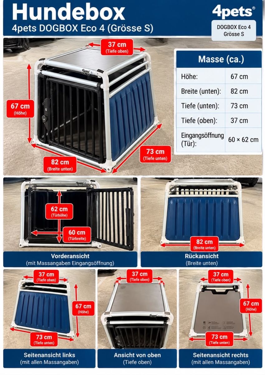 4pets Käfige, Transport & Sicherheit: Hundebox – Gebraucht aus Basel von Caveli