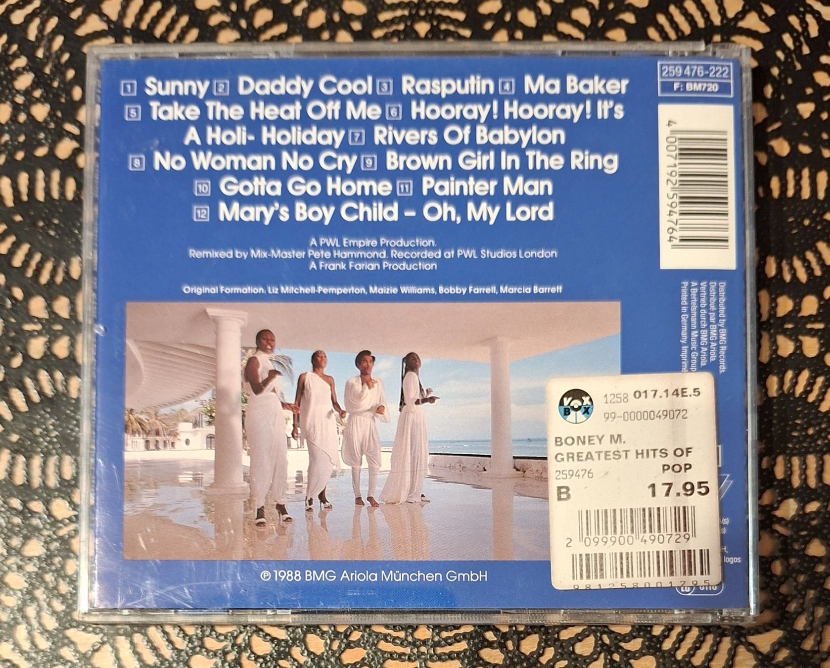 CDs: Boney M. - Greatest Hits Remix, DE Pop CD Album 1988 – Gebraucht aus Schönenberg TG von Gregolino76 1