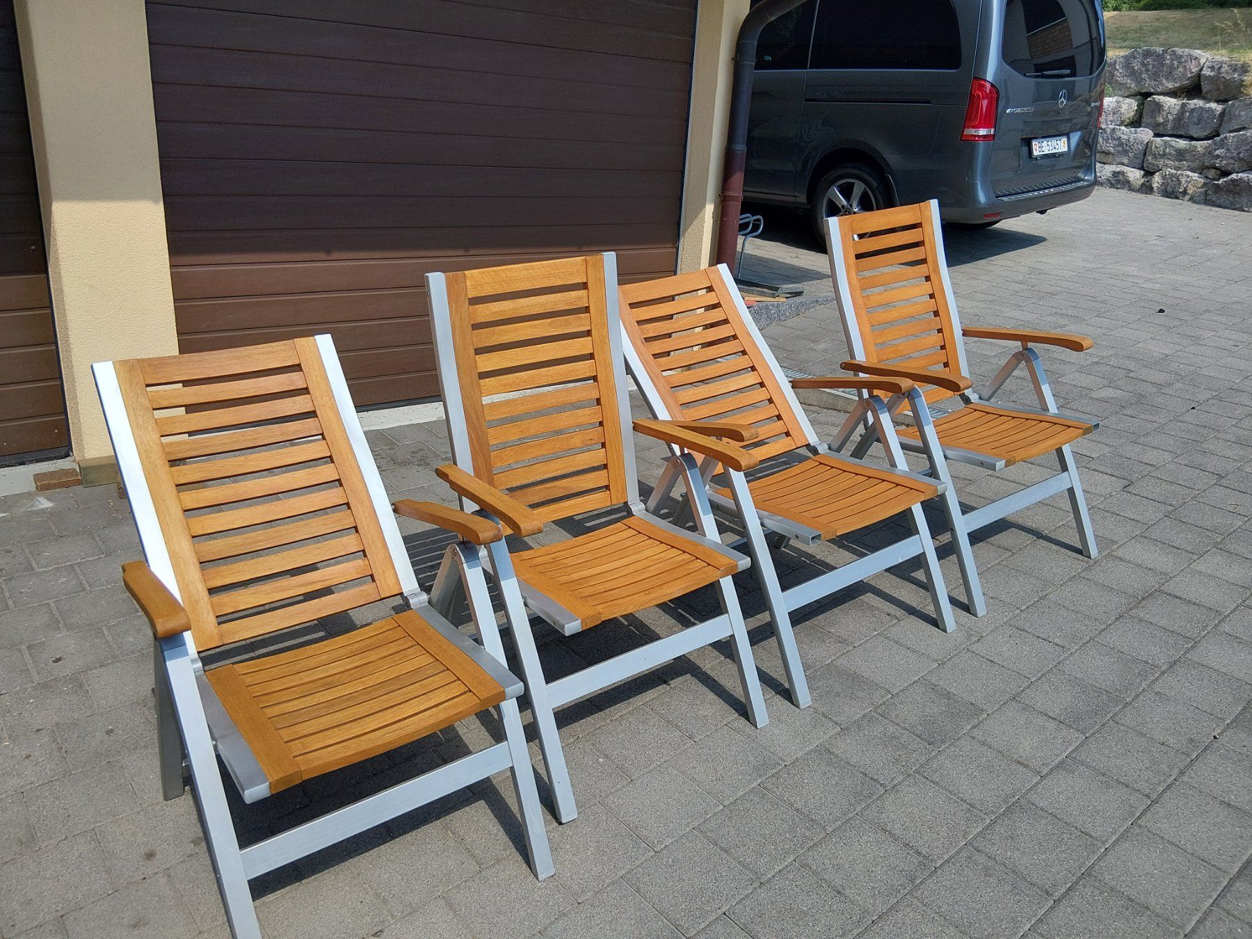 Chaises: 4 chaises pliable de jardin – D'occasion à Champoz par yokely 7