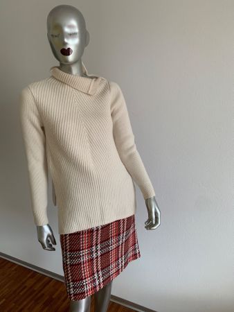 VERONICA BEARD: Edler Pullover aus Merino/Kaschmir, creme, M