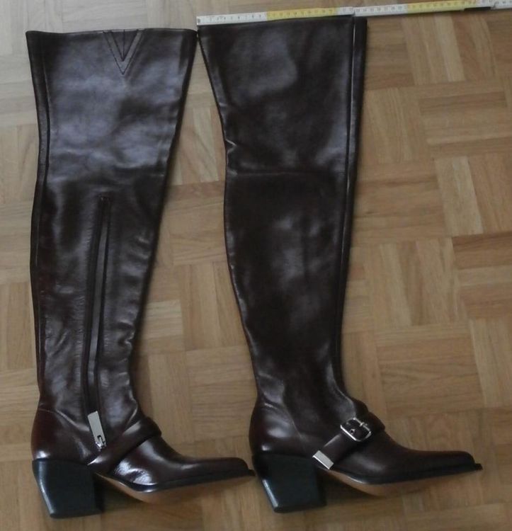 Chloé Hohe Damenstiefel Gr. 38, Echtleder Bordeaux, NEU | Kaufen Auf ...