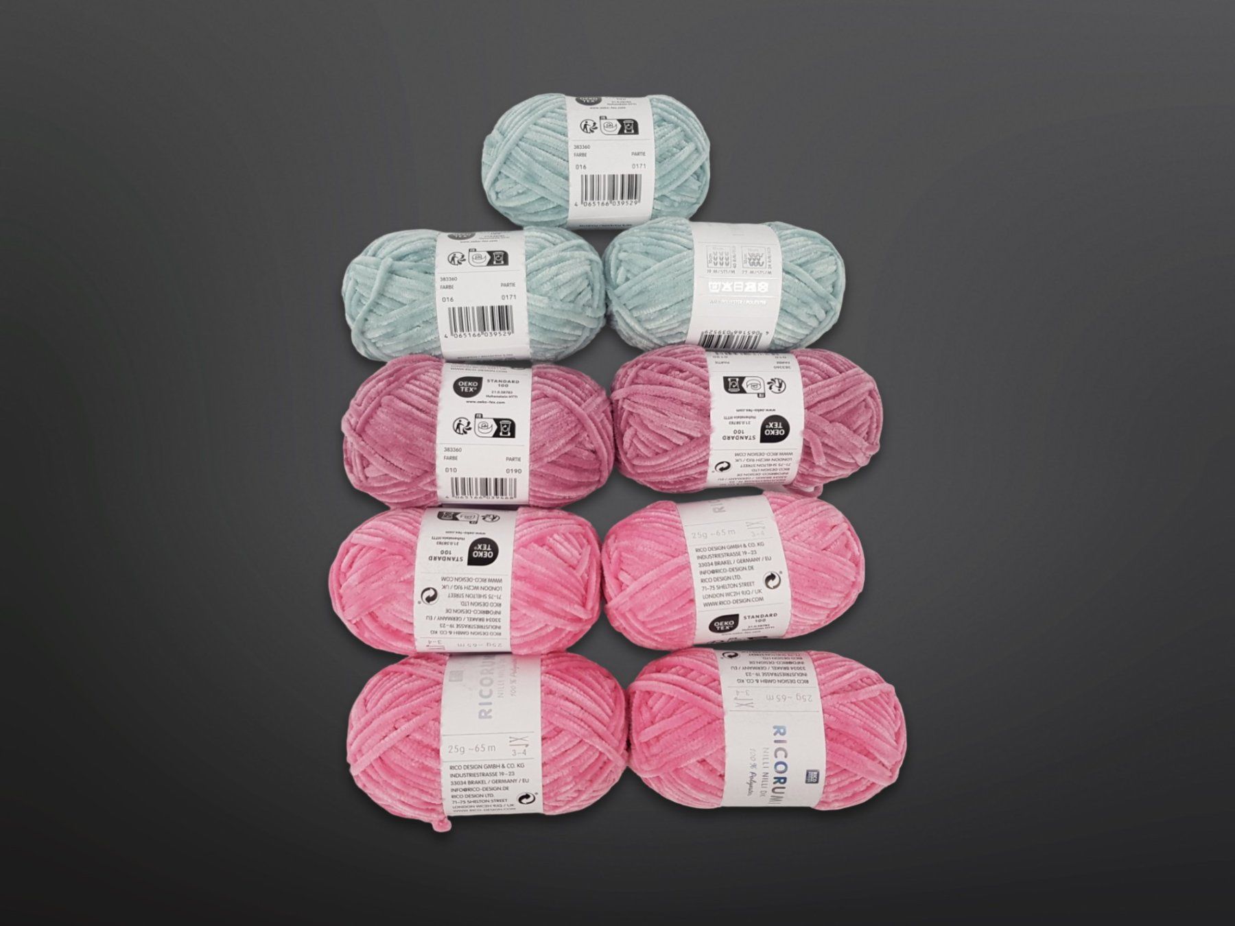 Lana: RICO DESIGN flauschiges Garn Gemischt 9 Stk. – Nuovo (secondo la descrizione) da Suhr venduto da Restwert_Suhr
