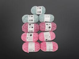RICO DESIGN flauschiges Garn Gemischt 9 Stk.
