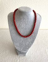 Polnische Halskette aus roter Schaumkoralle, ca.42 lang