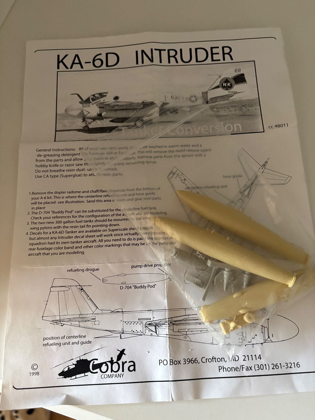 Modellbausätze & Standmodelle: 1/48 KA-6D INTRUDER TANKER CONVERSION – Gebraucht aus MÜHLEDORF/SO von tru_wsv8