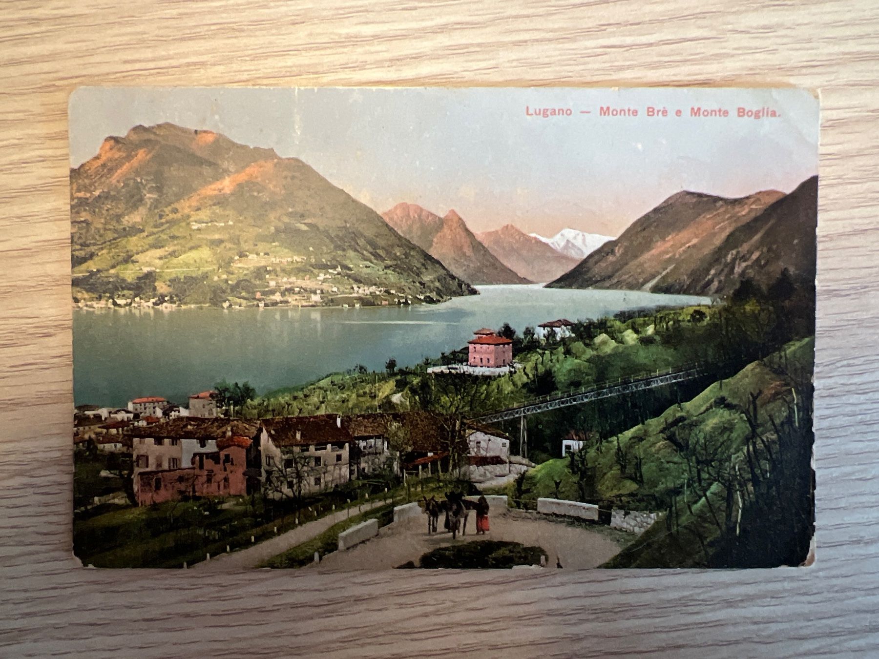 Ansichtskarten: 1910 Lugano Monte Brè Monte Boglia Ticino – Gebraucht aus Prosito von Danielehh
