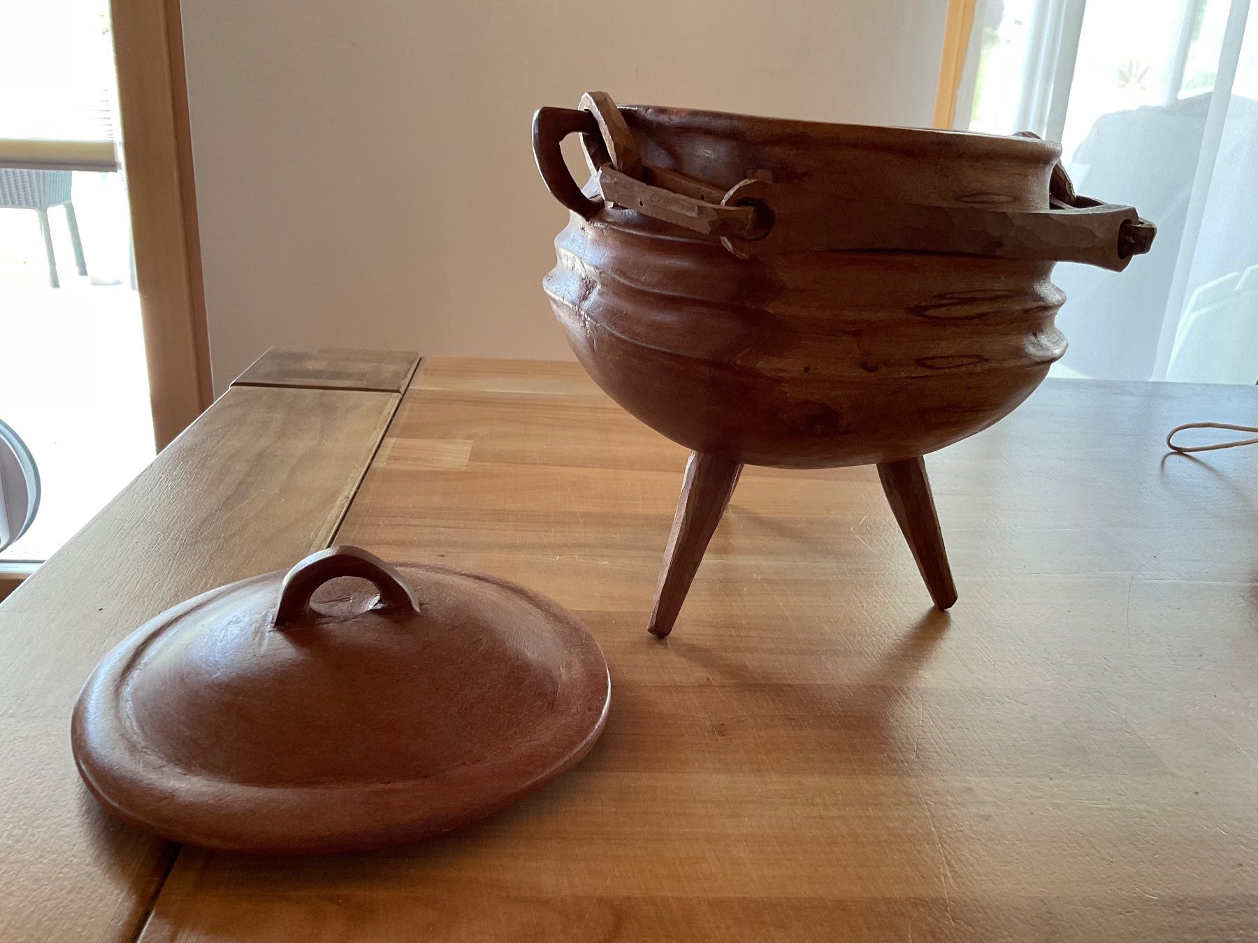 Pentole: Topf mit Deckel aus Holz – Usato da Rümlang venduto da euqinom16 2