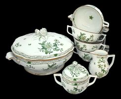 Raynaud Limoges terrine tasse soupe sucrier pot Wilh. Drache