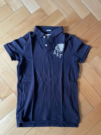 Polo Abercrombie & Fitch bleu marine, taille M, impeccable!