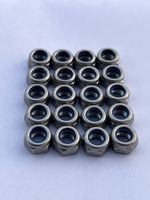 20 rostfreie Stoppmuttern M6 (Inox, A2)