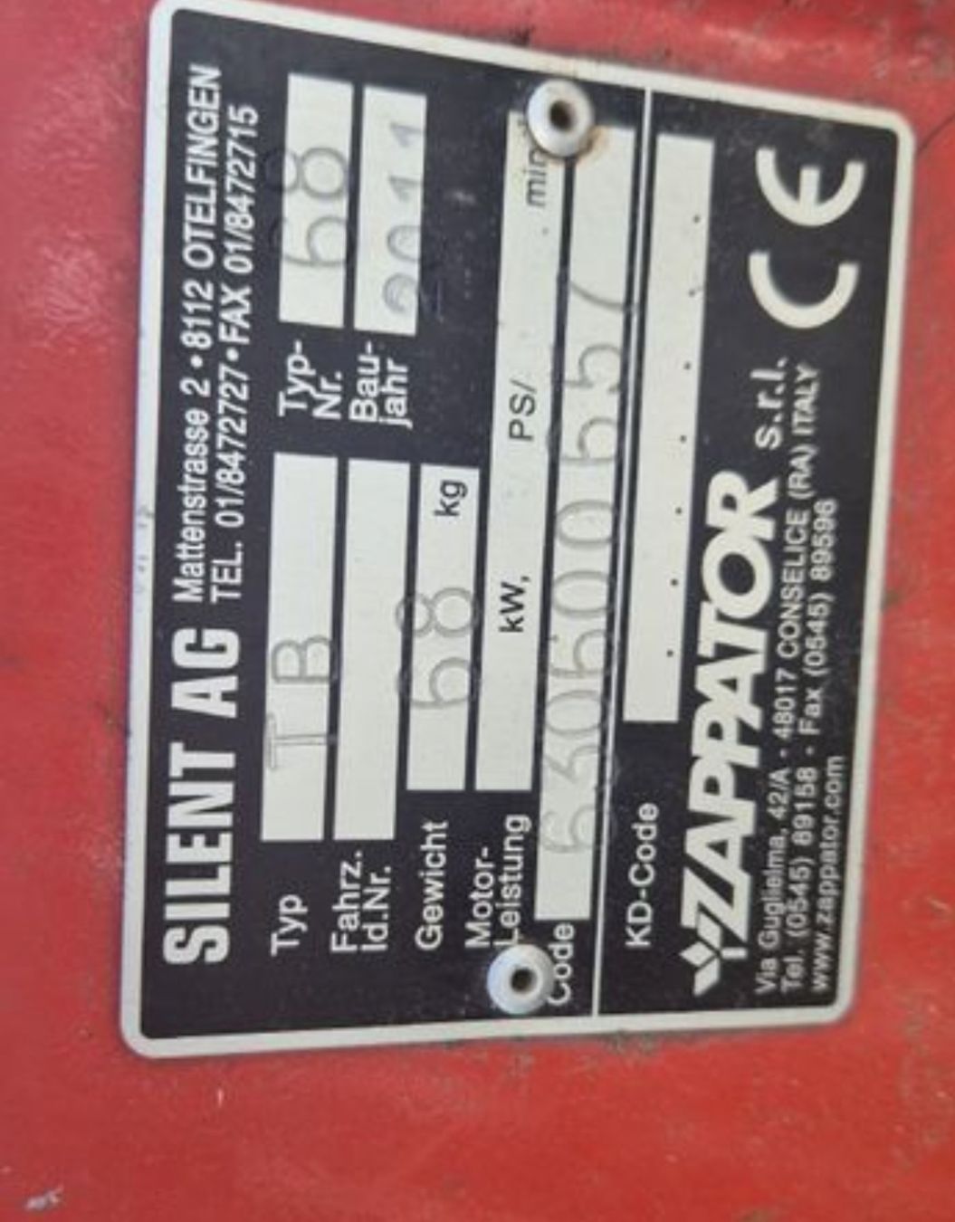 Tutte le macchine: Zappator TB 68 Schlegelmulcher – Usato da Grenchen venduto da Heja1604 2