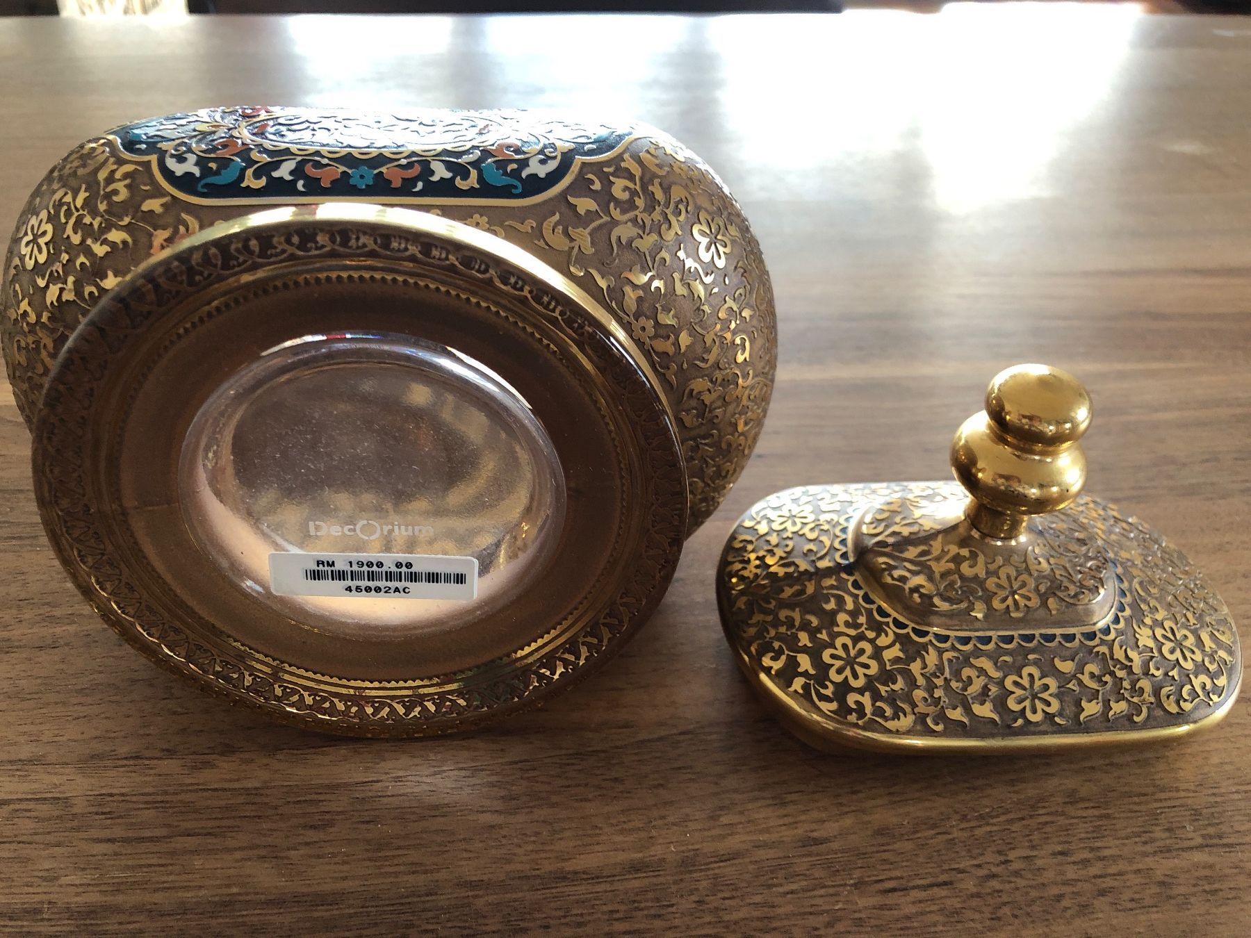 Schmuckkästen: Vase Schatulle Glas Asiatisch Asia – Gebraucht aus Zollikofen von lorik007 2