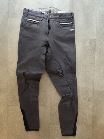 Pikeur Reithose grau, Grösse 38, Ledereinsatz