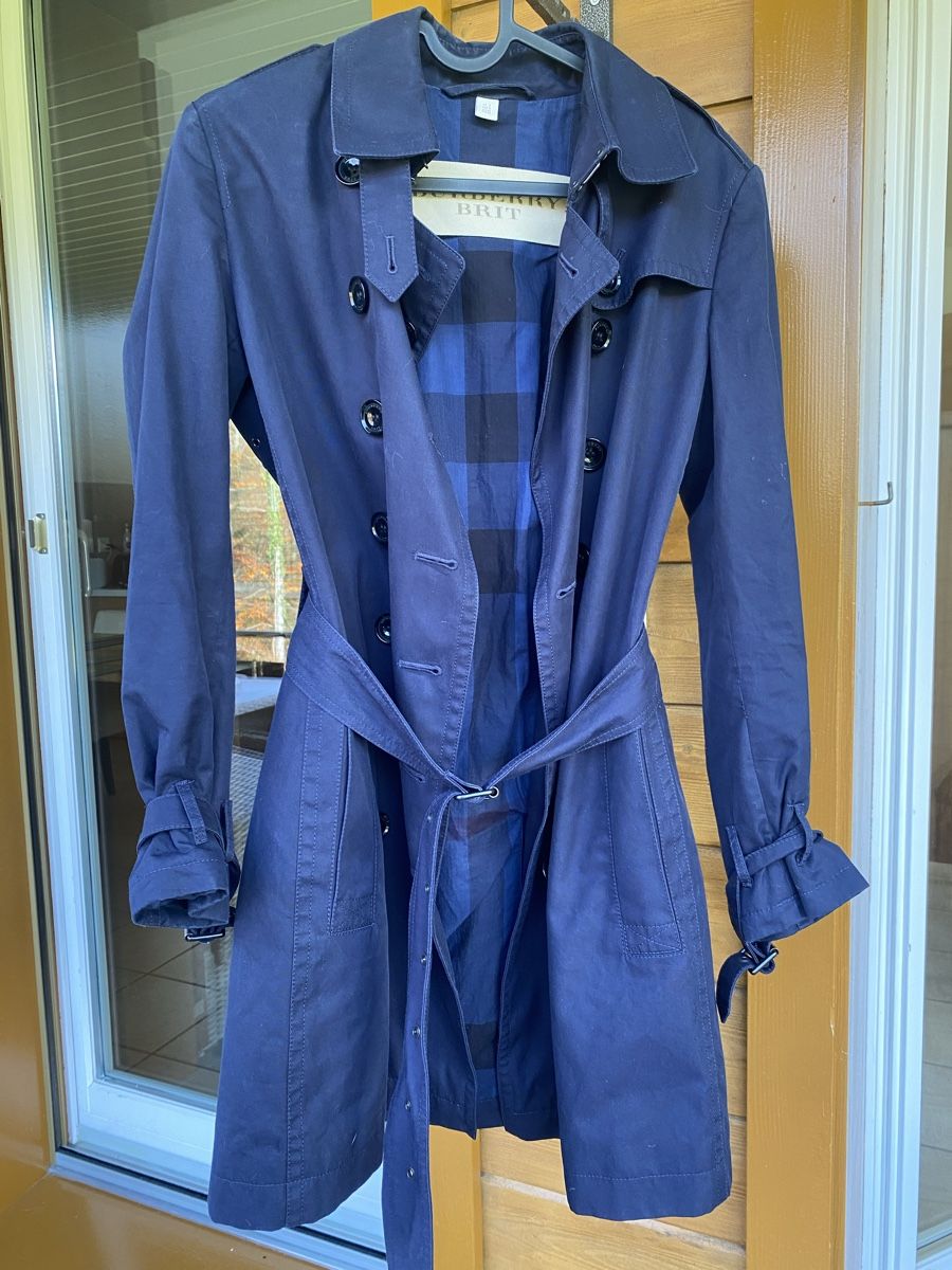 Burberry Mäntel: Burberry Brit Navy Blue Trenchcoat S – Gebraucht aus Allenwinden von 8eva8 3