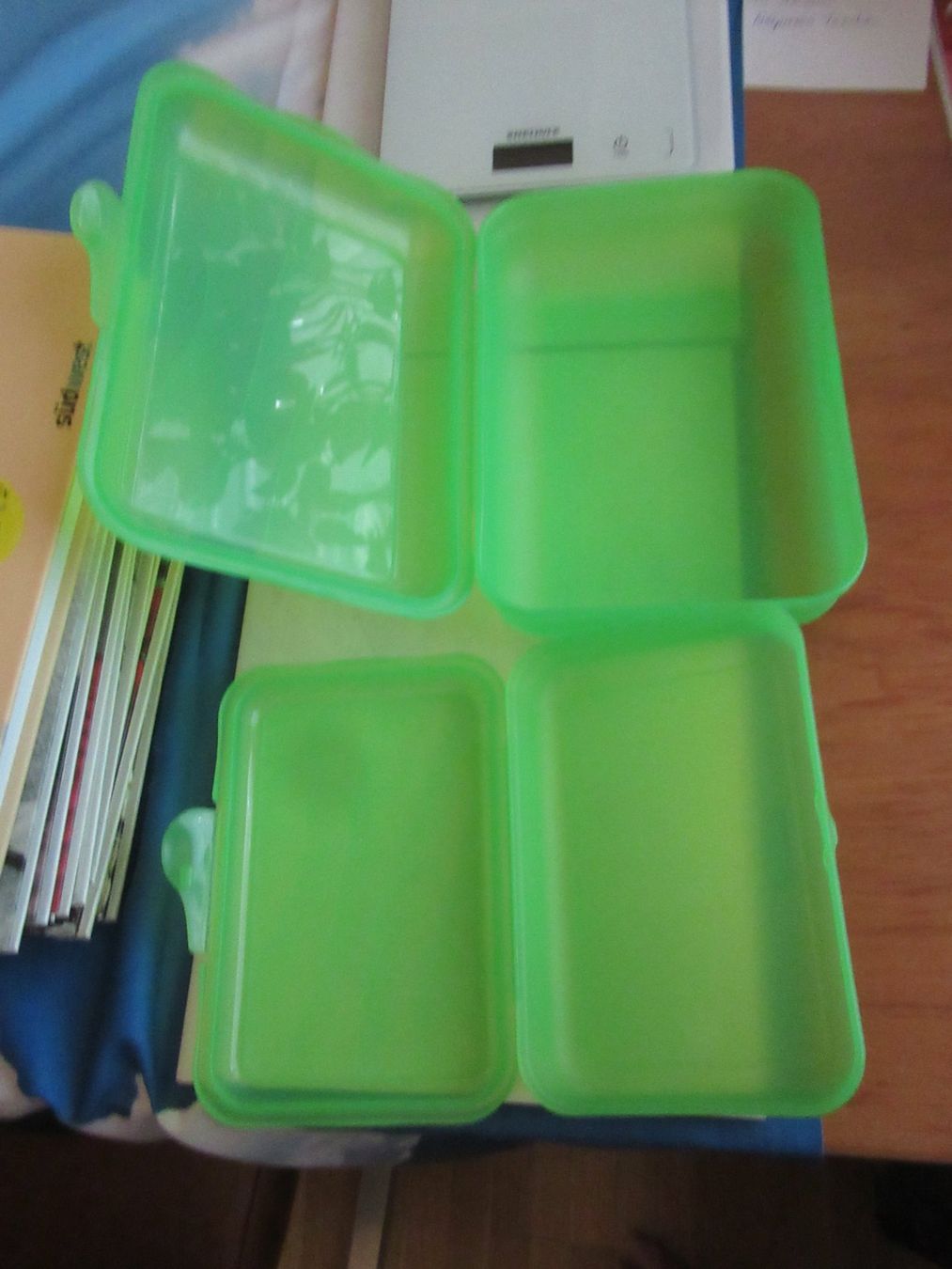 Contenitori & Simili: Lunchbox, eine grosse und eine kleine Box, grün, Plastik – Nuovo (secondo la descrizione) da Wattwil venduto da wampi 3